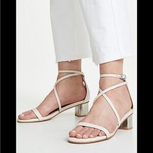SENSO JEMINI BLOCK HEEL SANDALS IN NOUGAT Size 6.5 37